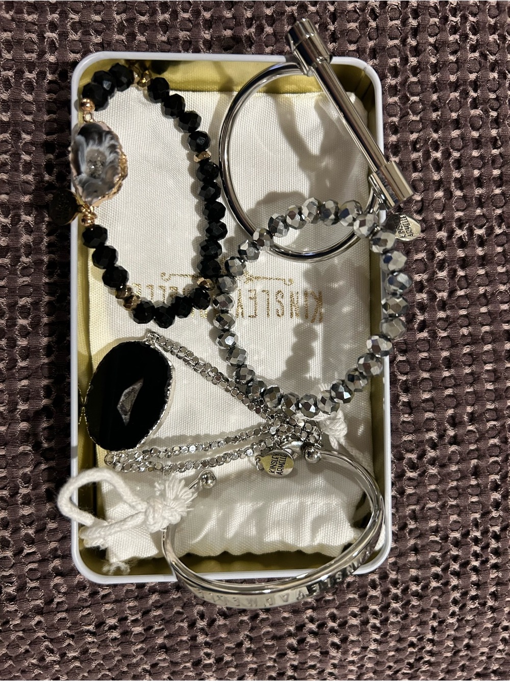 Kinsley Armelle set of 5 bracelets.